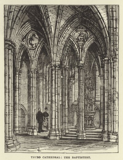 Cathédrale de Truro, le baptistère - English School