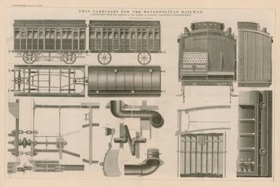 Voitures jumelles pour le Metropolitan Railway - English School