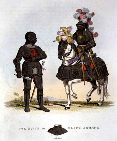 Deux armures noires - English School