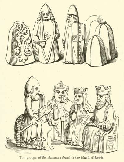 Deux groupes de pièces d
