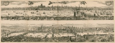 Deux vues de Londres : 1616 et 1890 - English School