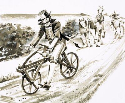 Bicyclette ancienne non identifiée - English School