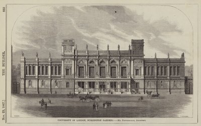 Université de Londres, Burlington Gardens (gravure) - English School