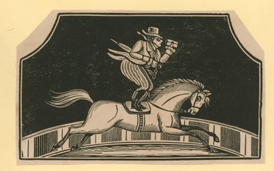 Scène de cirque sans titre : Cavalier - English School