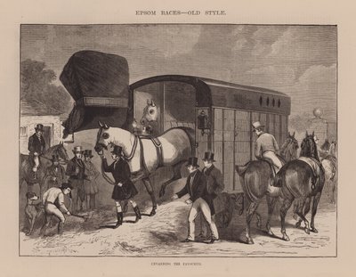 Dévoiler le favori (gravure) - English School