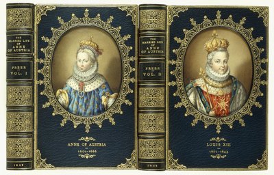 Couverture supérieure avec deux portraits ovales d