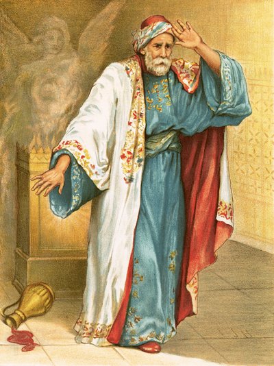 Ozias frappé de lèpre - English School