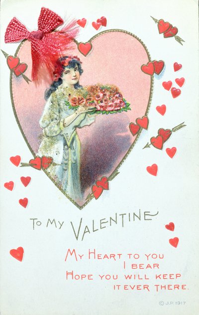 Carte de Saint-Valentin, 1917 - English School