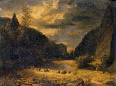 Paysage de vallée - English School