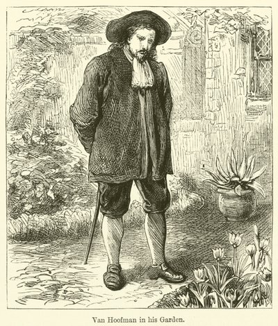 Van Hoofman dans son jardin - English School