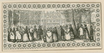 Les jardins de Vauxhall, Londres - English School