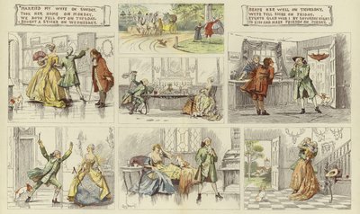 Vers sur le mariage du numéro de Noël de The Graphic (gravure en couleur) - English School