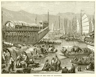Navires dans le port de Shanghai - English School
