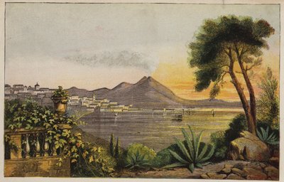 Vésuve et la baie de Naples, Italie - English School