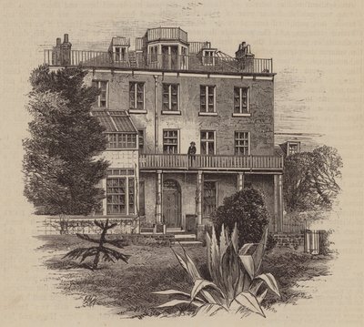 Victor Hugo chez lui (gravure) - English School
