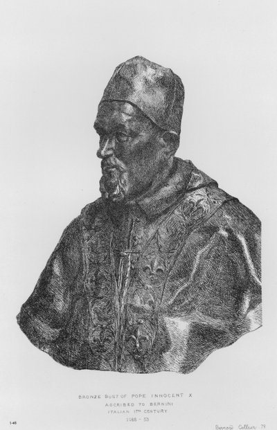 Musée Victoria et Albert : Buste en bronze du pape Innocent X, attribué à Bernini, italien - English School