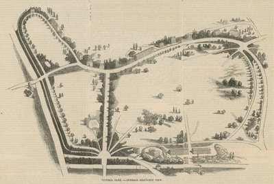 Victoria Park, Vue générale à vol d