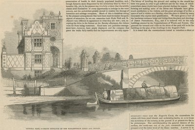 Victoria Park, Grande Entrée par le pont de l