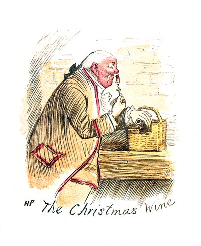 Carte de Noël victorienne intitulée 