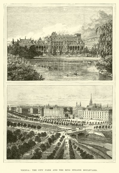 Vienne, le Parc de la Ville et le Boulevard du Ring - English School