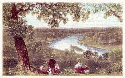 Vue depuis la terrasse, Richmond Hill - English School