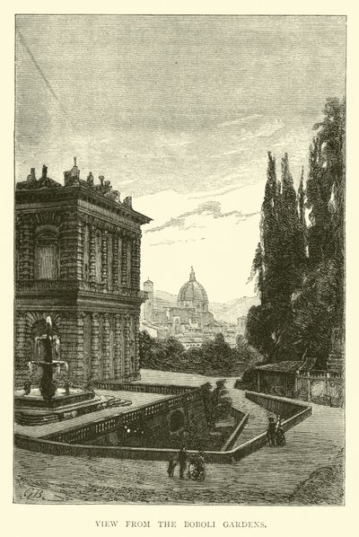 Vue depuis les jardins de Boboli - English School