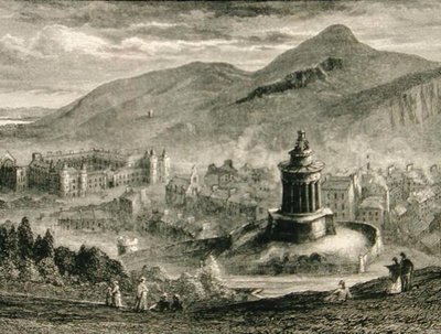 Vue depuis le monument de Burns, Calton Hill, Édimbourg vers 1880, de 