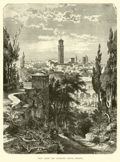 Vue depuis le Giardino Giusti, Vérone - English School