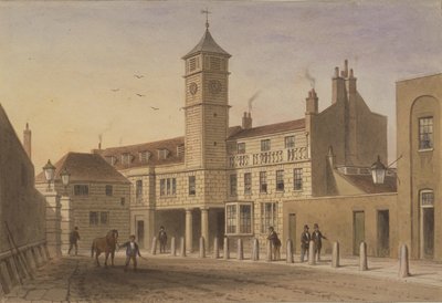 Vue de Bridge House dans Bridge Yard, Tooley Street, 1846 - English School