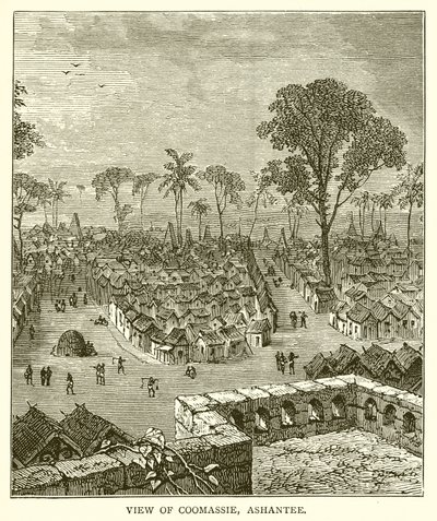 Vue de Coomassie, Ashantee - English School