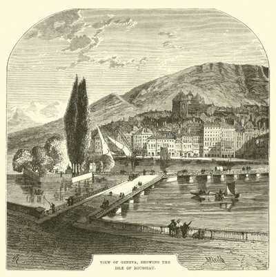 Vue de Genève, montrant l