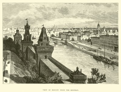 Vue de Moscou depuis le Kremlin - English School