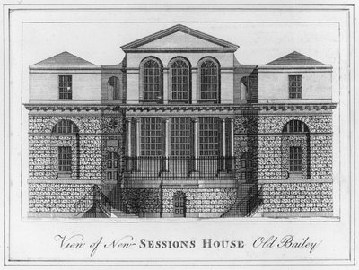 Vue de la nouvelle maison des sessions Old Bailey - English School