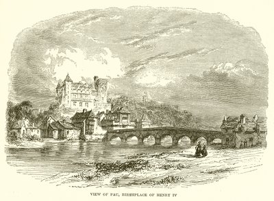 Vue de Pau, lieu de naissance de Henri IV - English School