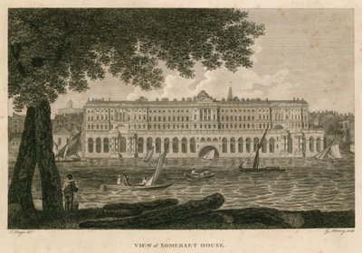 Vue de Somerset House, The Strand, Londres - English School
