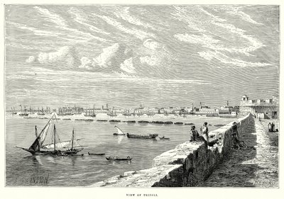 Vue de Tripoli (gravure) - English School