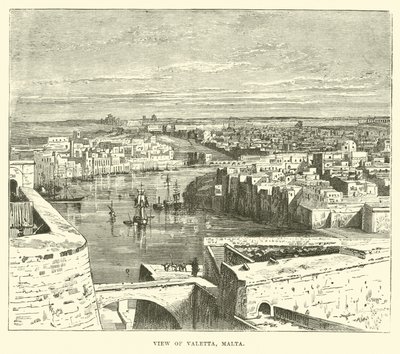 Vue de La Valette, Malte - English School