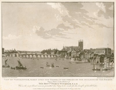 Vue de Westminster, à l