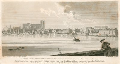Vue de Westminster, prise du jardin de l