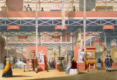 Vue de la section italienne de la Grande Exposition de 1851, de Dickinsons Comprehensive Pictures - English School