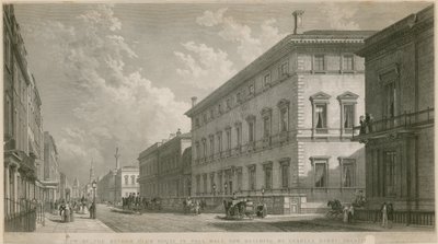 Vue du Reform Club House à Pall Mall, en construction, par Charles Barry, architecte - English School