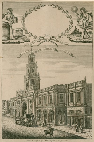 Vue du Royal Exchange, Londres - English School