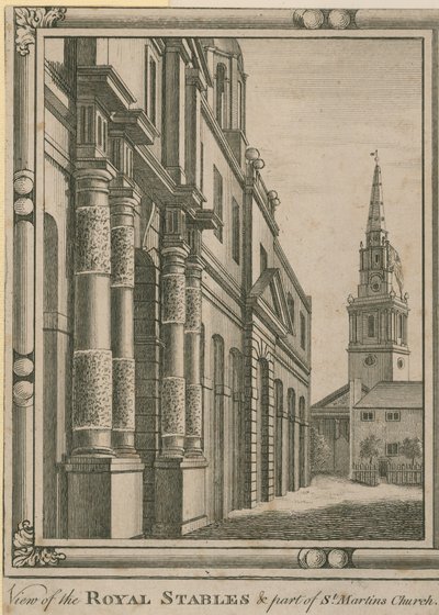 Vue des écuries royales - English School