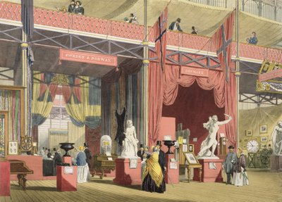Vue des sections de la Suède, de la Norvège et du Danemark à la Grande Exposition de 1851, de Dickinsons Comprehensive Pictures - English School
