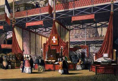 Vue de la section suisse de la Grande Exposition de 1851, de 