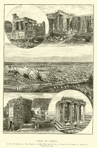 Vues à Athènes - English School