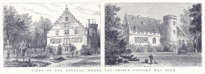 Vues du Rosenau, où est né le Prince Consort - English School