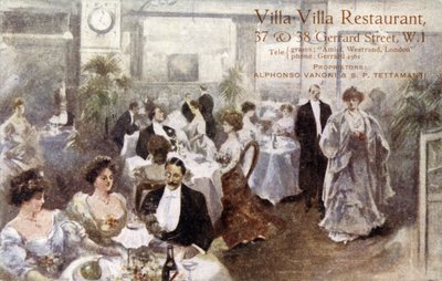 Restaurant Villa Villa, 37-38 Gerrard Street, Londres W1 - English School
