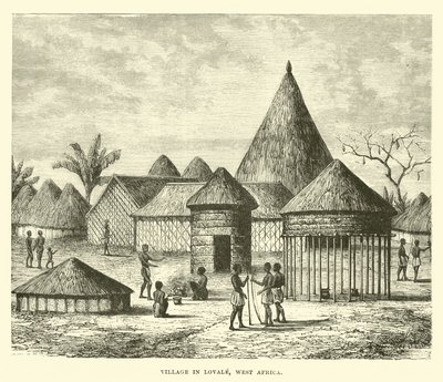 Village à Lovale, Afrique de l