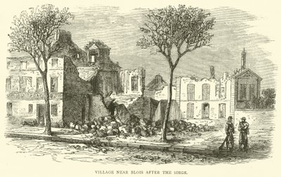 Village près de Blois après le siège, décembre 1870 - English School